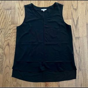 Naked Zebra Black Sheer Sleeveless Blouse Women’s Small NWOT